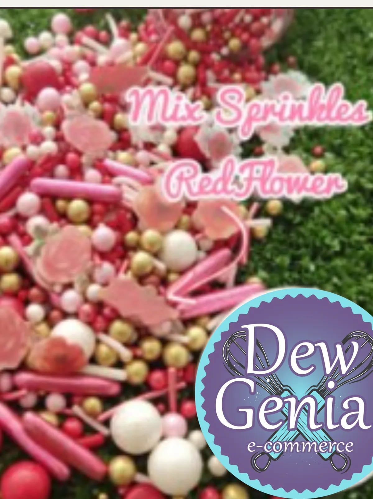 Sprinkles Mix Red Flower x70gr